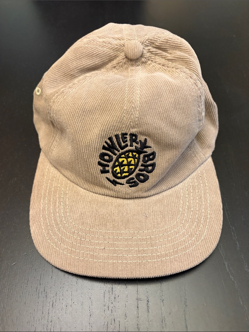 Howler Bros Pineapple Badge Wale Cord Strapback Hat NWT